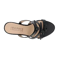 Journee Collection Kristina Womens Round Open Toe Kitten Heel Pumps