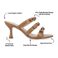 Journee Collection Kristina Womens Round Open Toe Kitten Heel Pumps