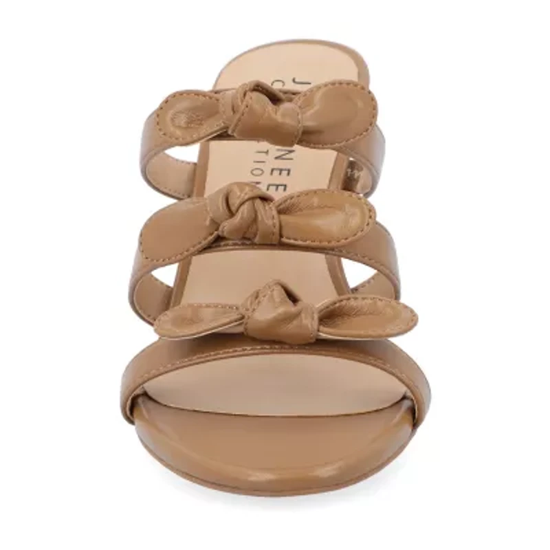 Journee Collection Kristina Womens Round Open Toe Kitten Heel Pumps