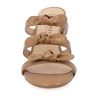 Journee Collection Kristina Womens Round Open Toe Kitten Heel Pumps