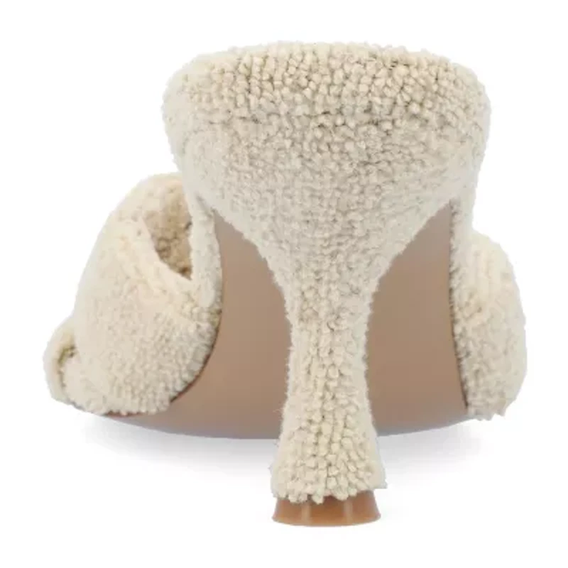 Journee Collection Mannon Womens Round Open Toe Stiletto Heel Pumps