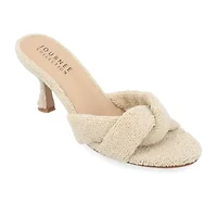 Journee Collection Mannon Womens Round Open Toe Stiletto Heel Pumps