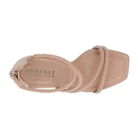 Journee Collection Marza Womens Square Open Toe Stiletto Heel Pumps