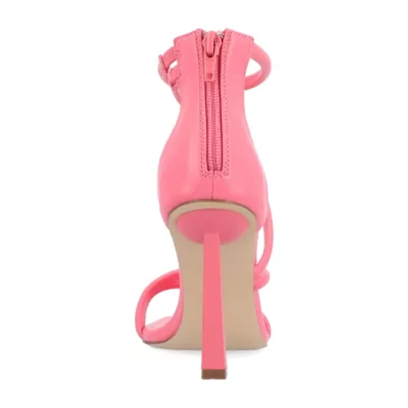 Journee Collection Marza Womens Square Open Toe Stiletto Heel Pumps