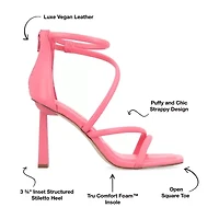 Journee Collection Marza Womens Square Open Toe Stiletto Heel Pumps