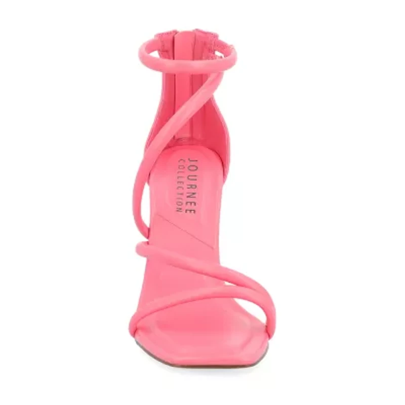 Journee Collection Marza Womens Square Open Toe Stiletto Heel Pumps