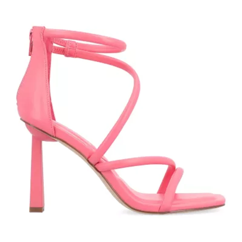 Journee Collection Marza Womens Square Open Toe Stiletto Heel Pumps