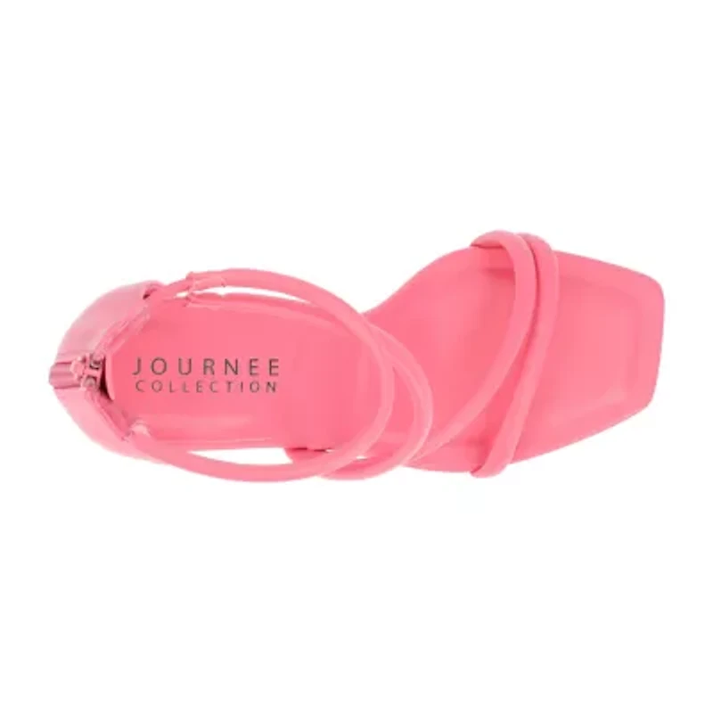 Journee Collection Marza Womens Square Open Toe Stiletto Heel Pumps