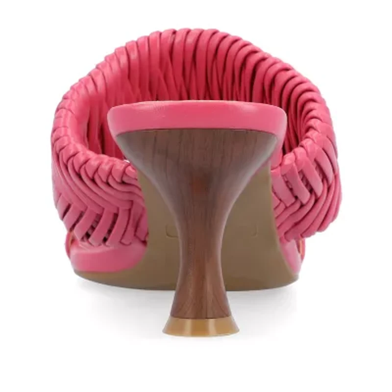 Journee Collection Monyka Womens Square Open Toe Stiletto Heel Pumps