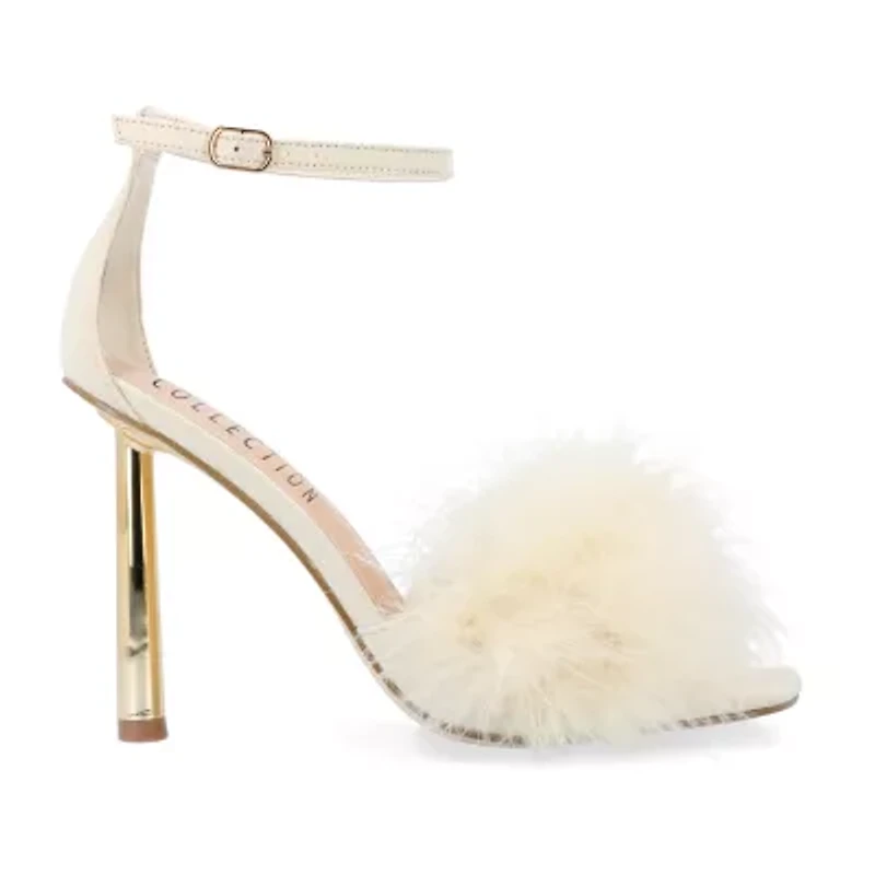 Journee Collection Odete Womens Square Open Toe Stiletto Heel Pumps