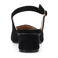 Journee Collection Sylvia Womens Pointed Closed Toe Block Heel Pumps