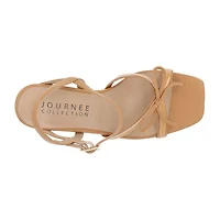 Journee Collection Cloudsteppers Womens Issmia Heeled Sandals