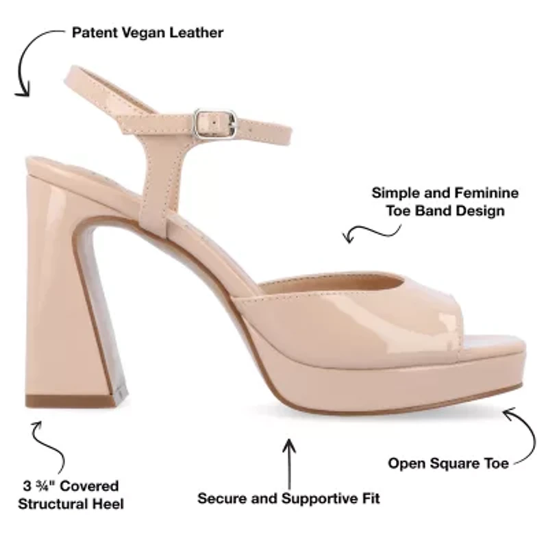 Journee Collection Womens Ziarre Heeled Sandals