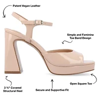 Journee Collection Womens Ziarre Heeled Sandals