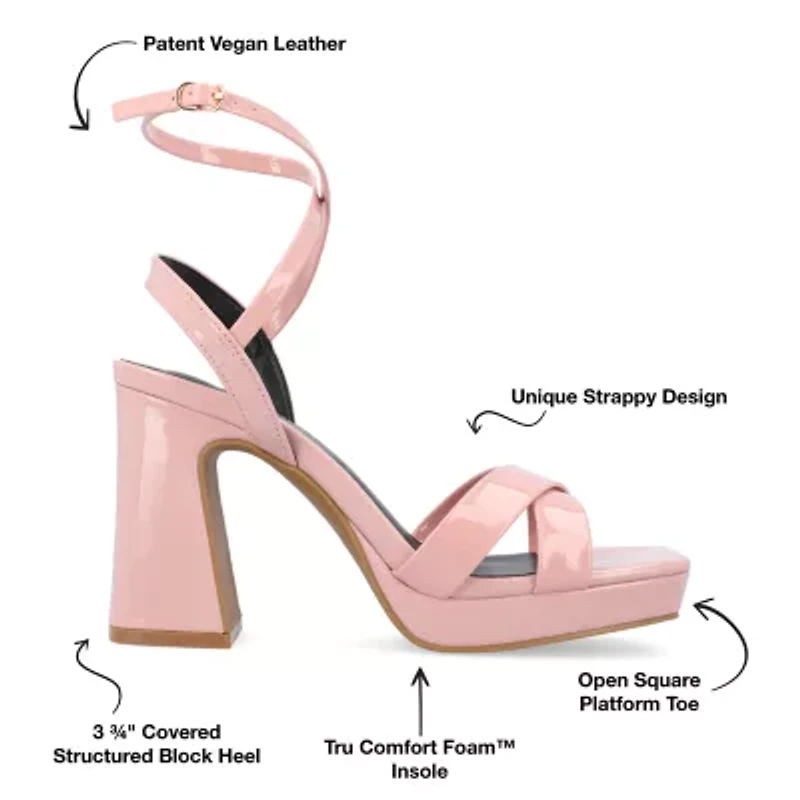 Journee Collection Womens Zorana Heeled Sandals