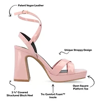 Journee Collection Womens Zorana Heeled Sandals