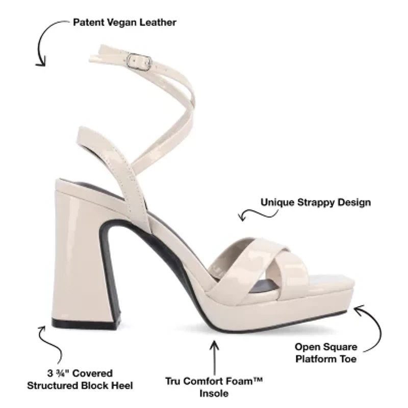 Journee Collection Womens Zorana Heeled Sandals