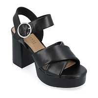 Journee Collection Womens Akeely Heeled Sandals