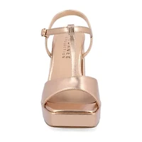 Journee Collection Womens Parson Heeled Sandals