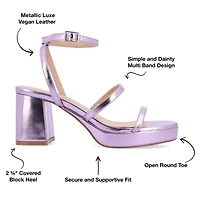 Journee Collection Womens Samilee Heeled Sandals