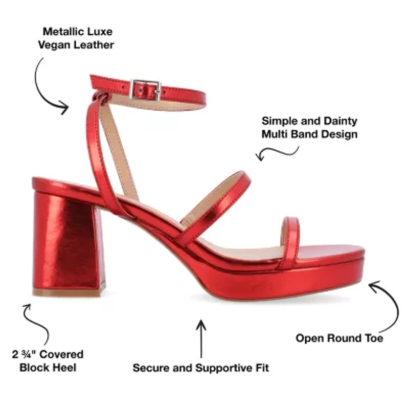 Journee Collection Womens Samilee Heeled Sandals