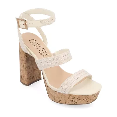 Journee Collection Womens Sienne Heeled Sandals