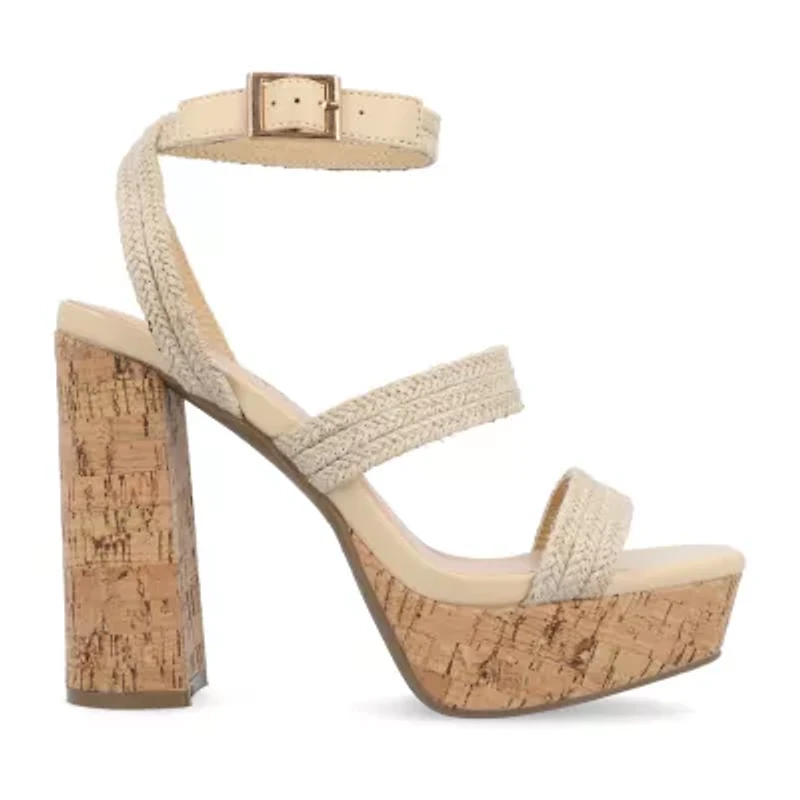 Journee Collection Womens Sienne Heeled Sandals