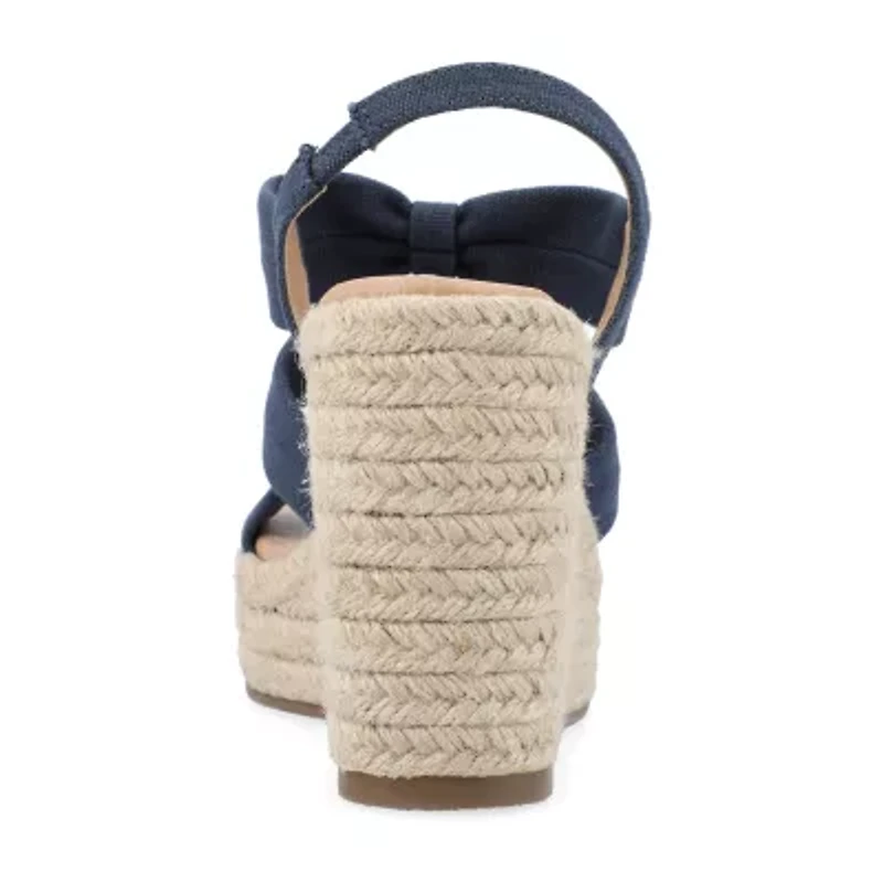 Journee Collection Womens Santorynn Wedge Sandals
