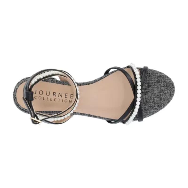 Journee Collection Womens Tulsi Ankle Strap Flat Sandals