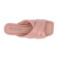 Journee Collection Womens Divyah Flat Sandals