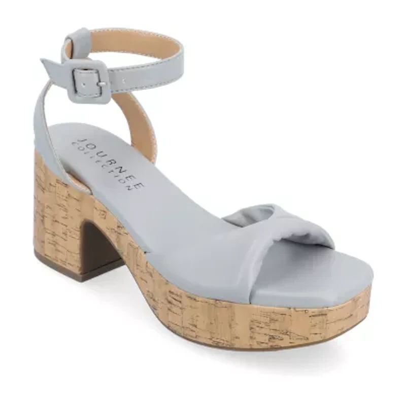 Journee Collection Womens Eianna Heeled Sandals