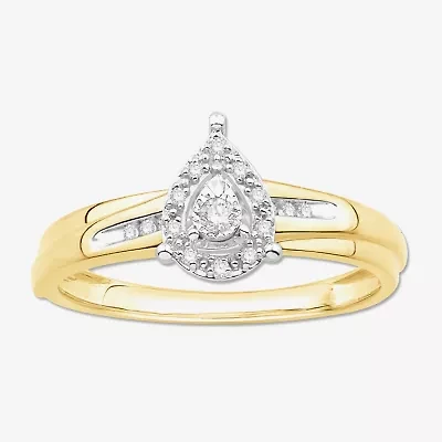 3PC His and Hers Trio Wedding Set Featuring 1/ CT.T.W. Natural Diamond Womens Bridal Set and Mens Wedding Band in 10K or 14K Two Tone Gold