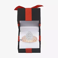 Signature By Modern Bride 1 CT.T.W. Natural Diamond Pear Shape Side Stone Halo Bridal Set 10K or 14K Gold