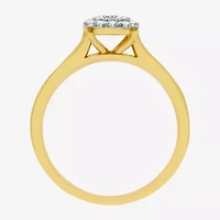 I Said Yes (H-I / I1) Womens 3/8 CT. T.W. Lab Grown White Diamond 14K Gold Over Silver Sterling Round Halo Bridal Set