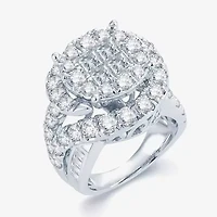 5 CT.T.W. Natural Diamond 14K White Gold Engagement Ring