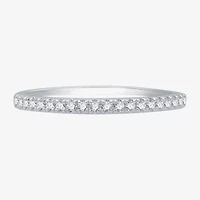 (H-I / Si1-Si2) Womens 1 CT. T.W. Lab Grown White Diamond 10K Gold Cushion Side Stone Halo Bridal Set