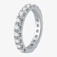 (H-I / I1) Womens 2 CT. T.W. Lab Grown White Diamond 10K Gold Wedding Band