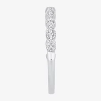Womens Diamond Accent Natural White 10K Gold Wedding Band