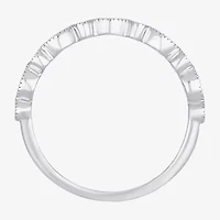 Womens Diamond Accent Natural White 10K Gold Wedding Band