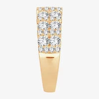 Womens 2 CT. T.W. Natural White Diamond 10K Gold Anniversary Wedding Band