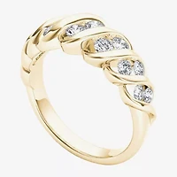 Womens 3.5MM 3/4 CT. T.W. Natural White Diamond 14K Gold Anniversary Band