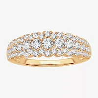 Womens 1 1/ CT. T.W. Natural White Diamond 10K Gold Anniversary Band