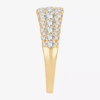 Womens 1 1/ CT. T.W. Natural White Diamond 10K Gold Anniversary Band