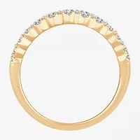 Womens 1 1/ CT. T.W. Natural White Diamond 10K Gold Anniversary Band