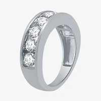 Deluxe Collection Womens 3MM 2 CT. T.W. Natural White Diamond 14K Gold Wedding Band