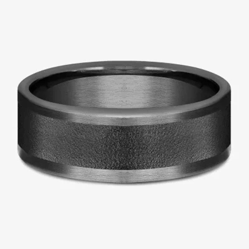 Mens 8MM Tantalum Wedding Band