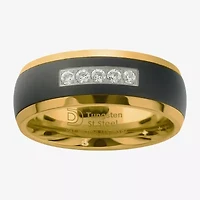 Mens 8MM 1/7 CT. T.W. Natural White Diamond Tungsten Wedding Band