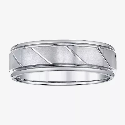 Mens 7MM Genuine Tungsten Wedding Band