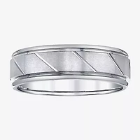 Mens 7MM Genuine Tungsten Wedding Band