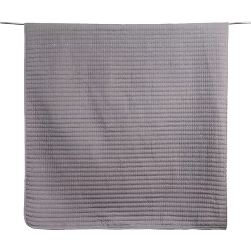 Linery Detailed Channel Stitch Reversible Quilt Set